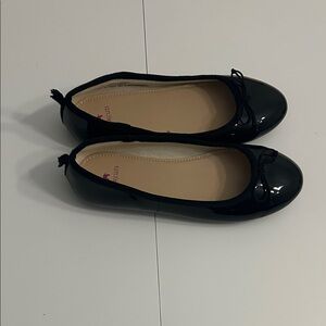 Crewcuts Black Patent Formal Ballet Flats with Bow